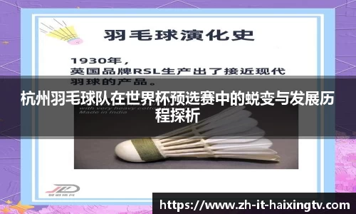 杭州羽毛球队在世界杯预选赛中的蜕变与发展历程探析